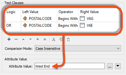 Setting the Attribute Value result of a test